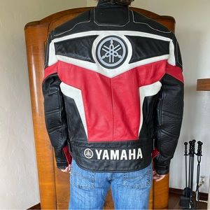 Vintage leather Yamaha motorcycle Jacket size 44